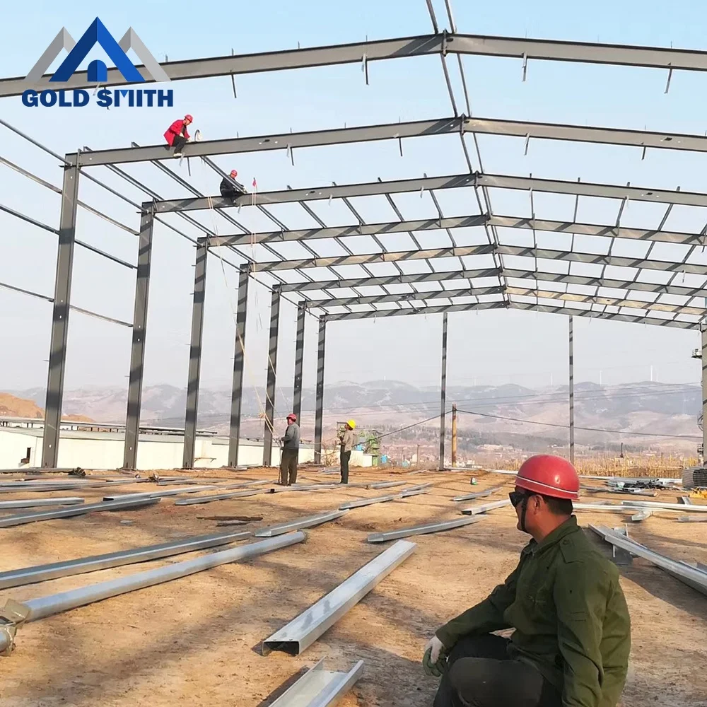 
Low Cost Industrial light steel structure houses Workshop for Sale 