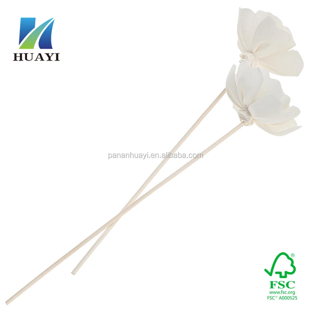 factory direct selling Handmade Sola Wood Flower Diffuser Dried  bulk Flower  cotton string