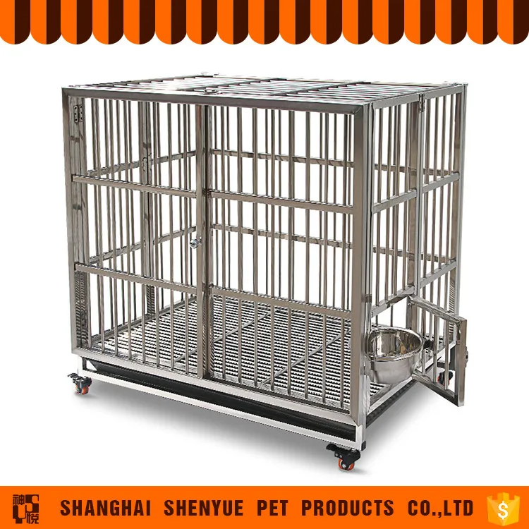 
Low Price Indoor Aluminum Dog Cage With Wheels 