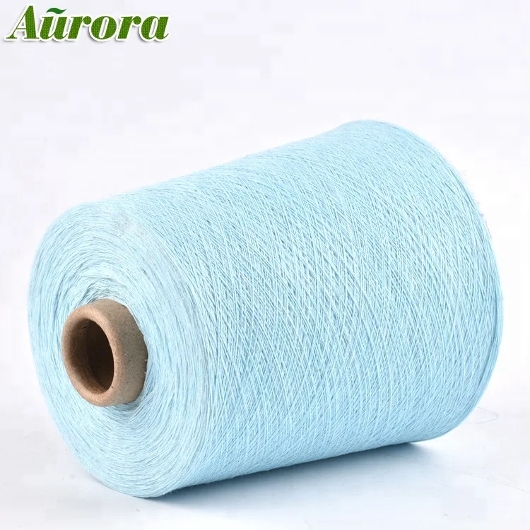 Hot sell  recycle cotton polyester blended towel yarn dyed open end recycled yarns 12s for towels