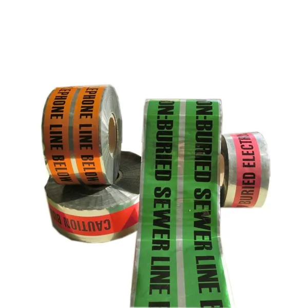 Underground barricade Detectable tape electrical warning tape aluminum foil adhesive tape