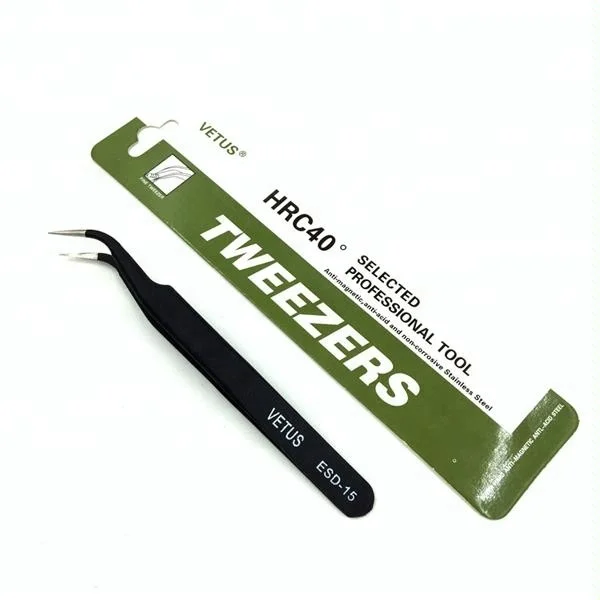 
Customized Stainless Steel Top Grade Private Label Eyelashes Extension Tweezers 