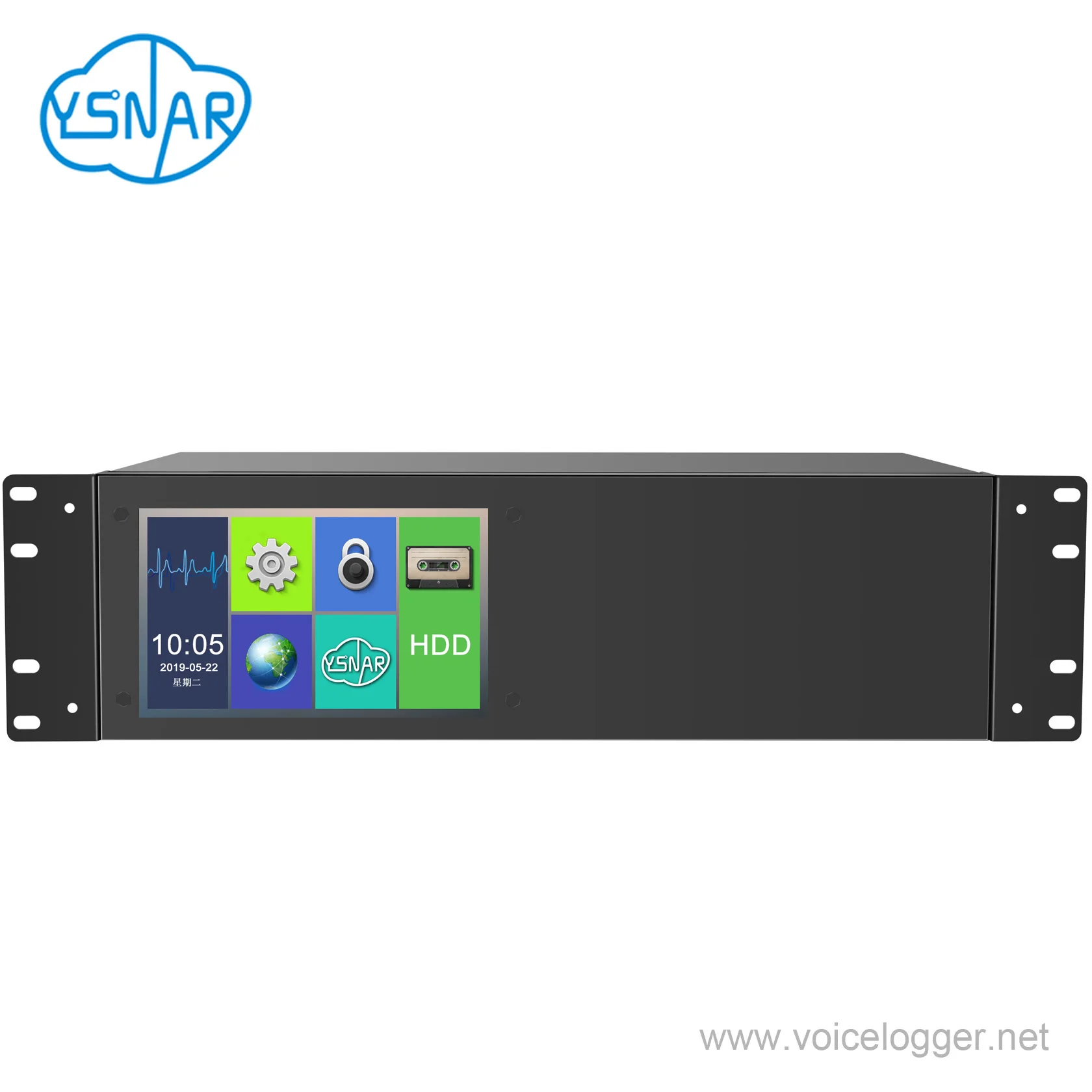 NAR6108HL голосовой регистратор 8 CH Автономный сетевой рекордер телефонных звонков с 7-дюймовый ЖК-монитор с сенсорным экраном, CDR SMDR телефон рекордер