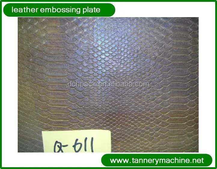 Supply Embossing plate for Tannery factory equipment for making shoes