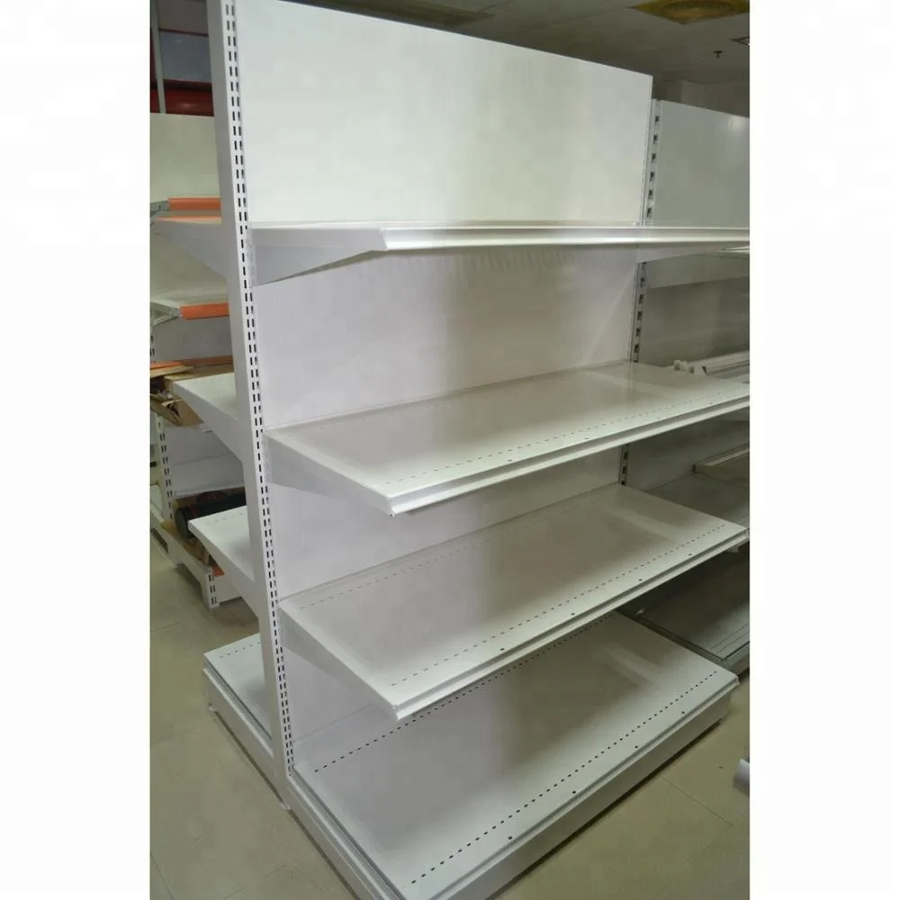 Metallic Material and Double-sided grocery shelves