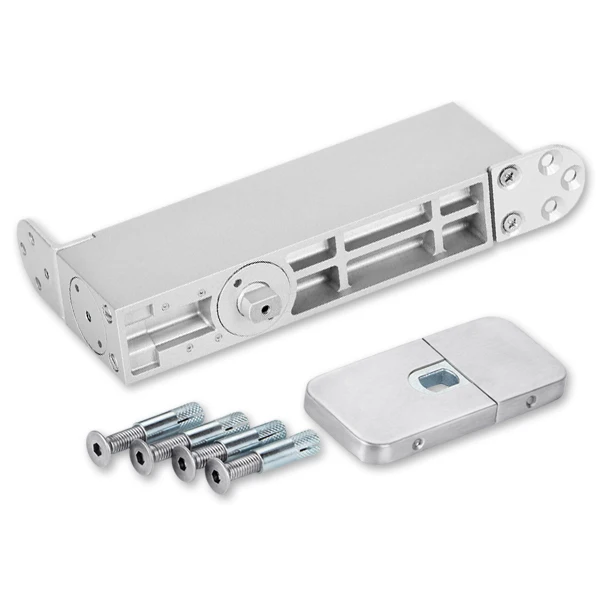 HPF-80 Aluminum Alloy Body Wooden Door Hardware Hydraulic Floor Spring Non-digging Patch Fitting