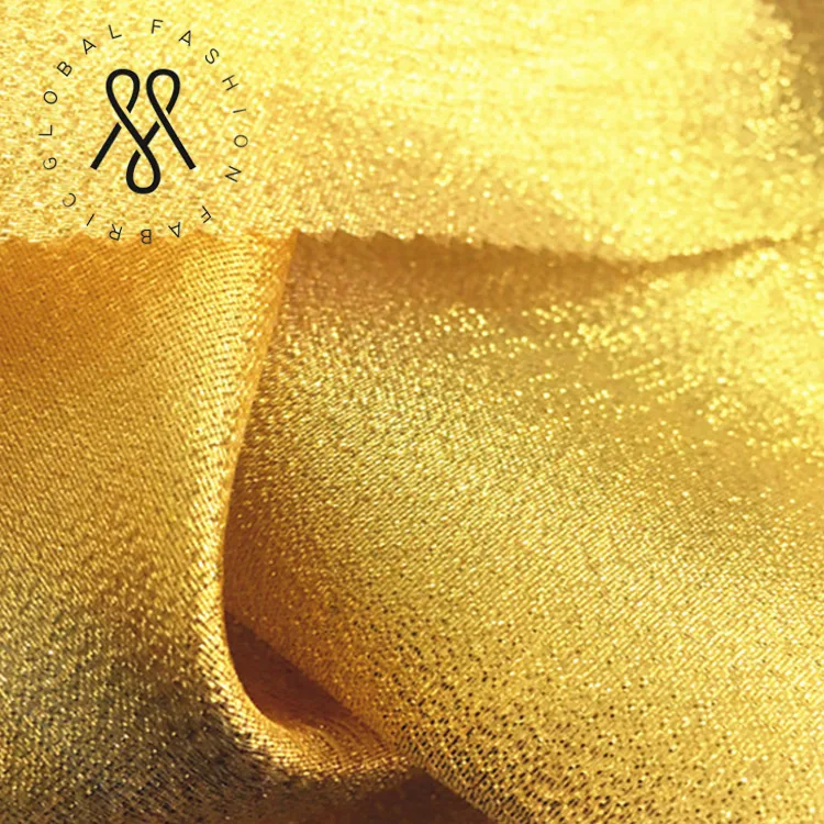 Оптовая продажа высокое качество блестящие золотые окрашенная пряжа свадебное оформление сцены фон ткани
