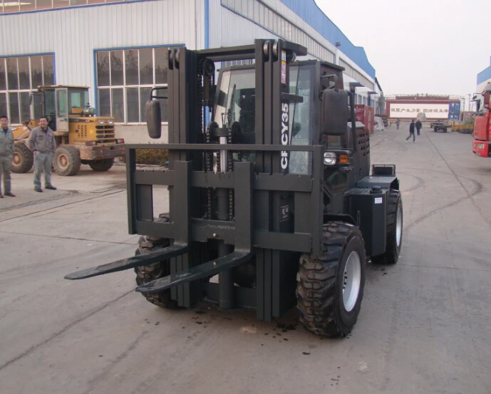 hot in sale all terrian forklift, Rough   Forklift  with china /CUMMINS/YANMAR engine