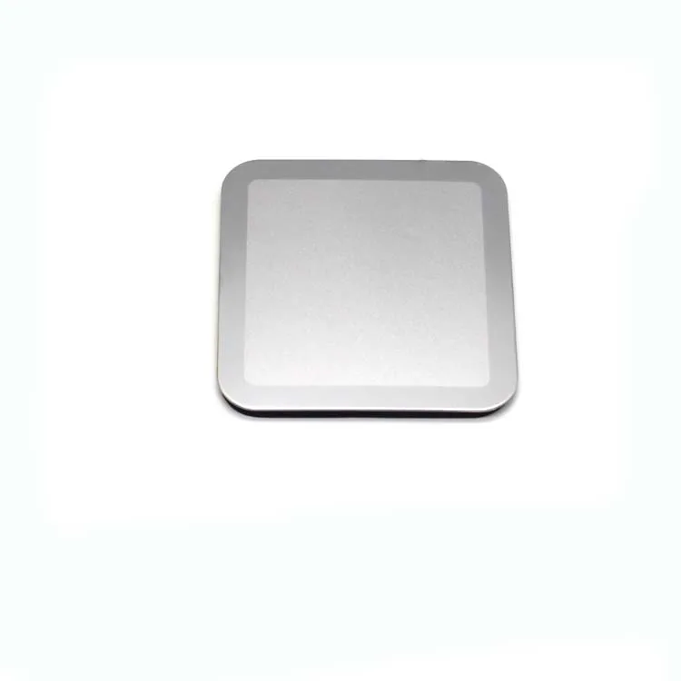 Hot Sale Square Blank Stainless Steel Metal Coaster with Laser Logo