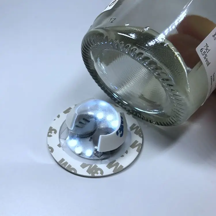 OEM CE ROHS светодиодная бутылочная лампа, клейкая наклейка с логотипом, светодиодная подставка, водонепроницаемая светодиодная бутылочная наклейка для шампанского, виски, водки