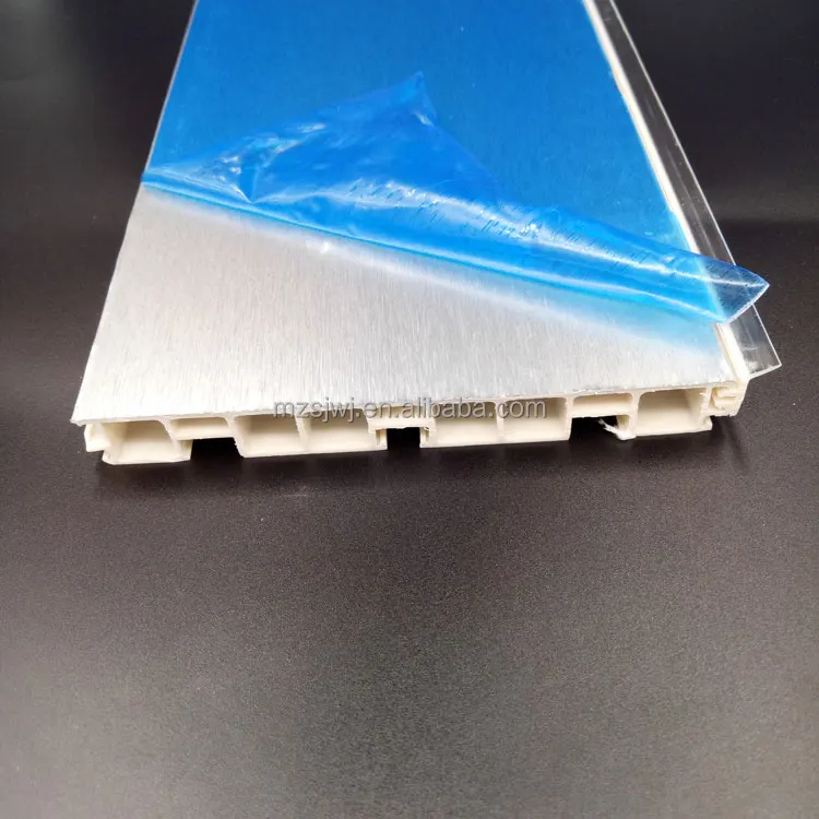 Stainless steel effect PVC base kitchen plinth panel