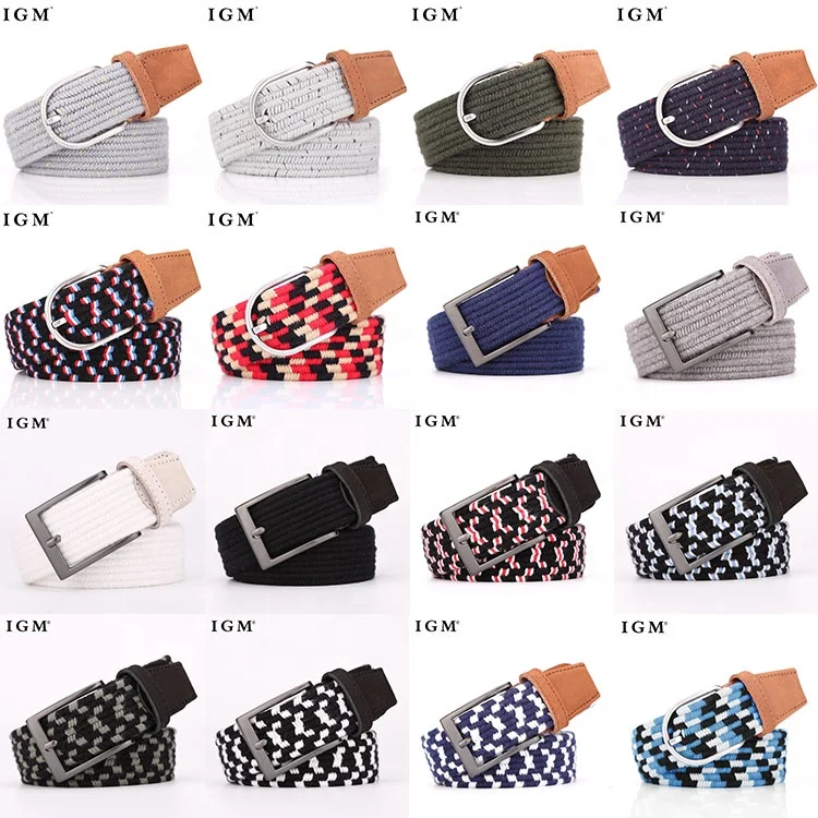 Polypropylene Fabric Woven Braided Belt For Men