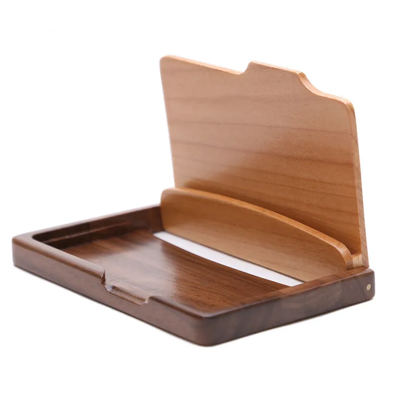Handmade custom business card caseholder and wood card holder