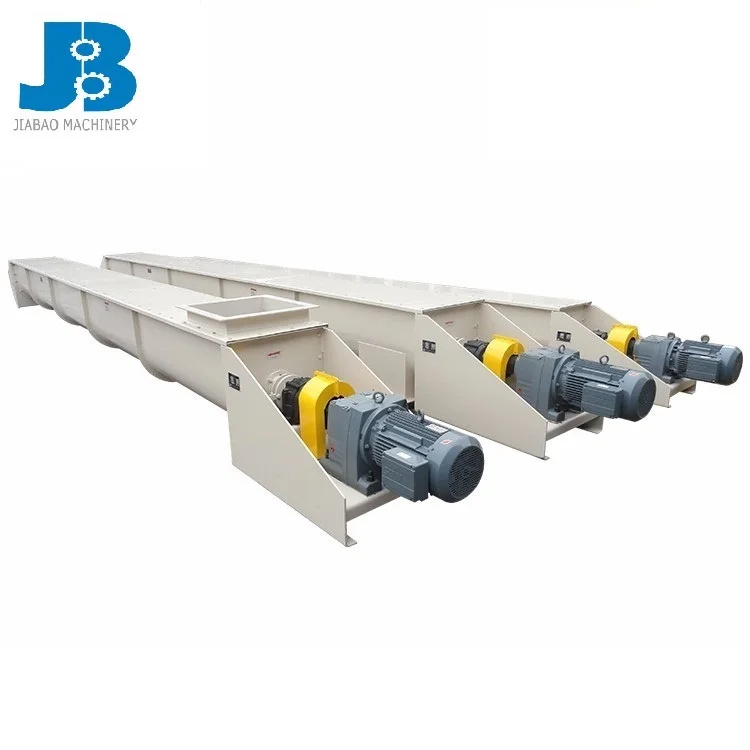 
wood pellet double shaft used flexible screw conveyors for wood chip 