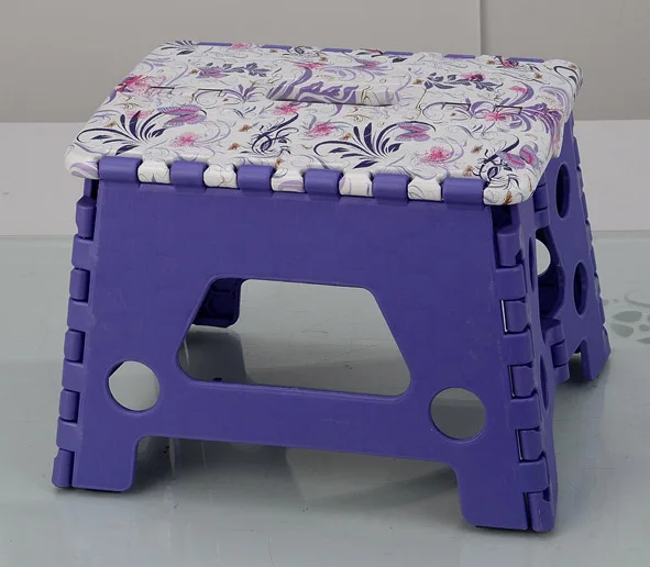 Most Popular lightweight home furniture hot sale plastic stackable step folding stool chair for kids