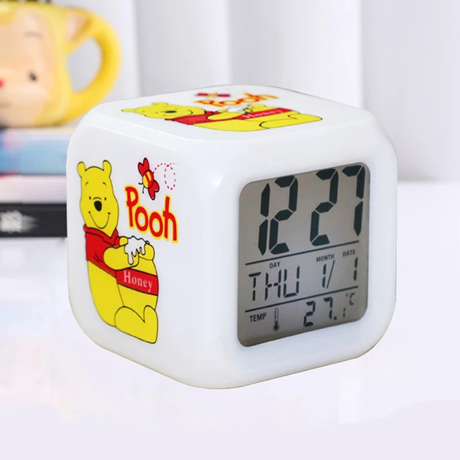 Creative Colorful Square Alarm Clock Luminous Electronic Digital Alarm Clock Accept Custom LOGO