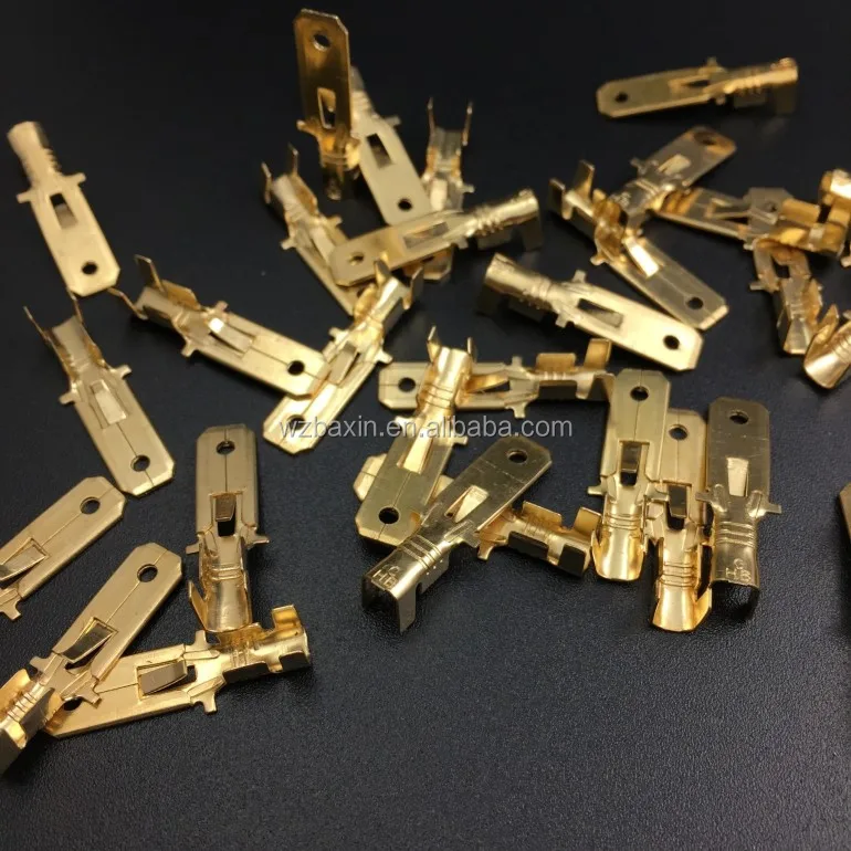 DJ611-6.3A/B/C латунь цвет мужской tab терминал 250/6 образования легкой пены. 3 tab терминал