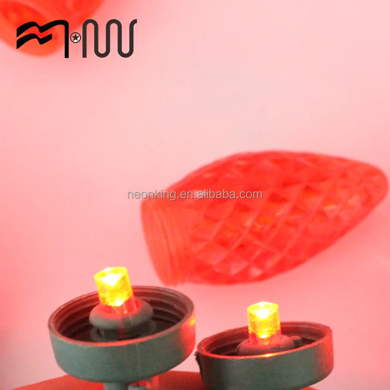 Various styles different colors green led string light C9 Xmas light