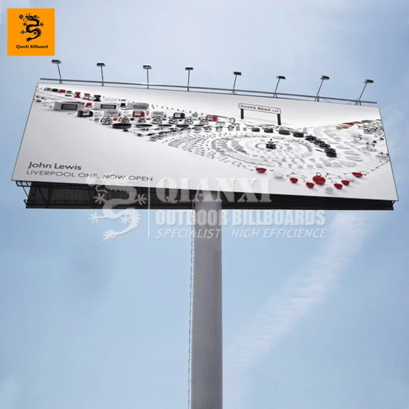 Double sides outdoor LED advertising hoarding