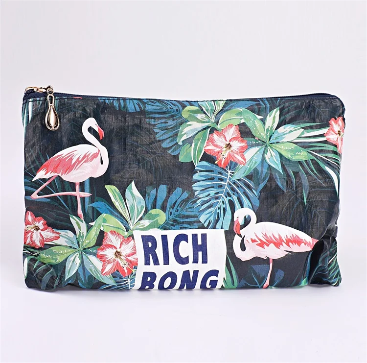 Eco Friendly Waterproof Tyvek Paper Makeup Bags Private Label With Low MOQ