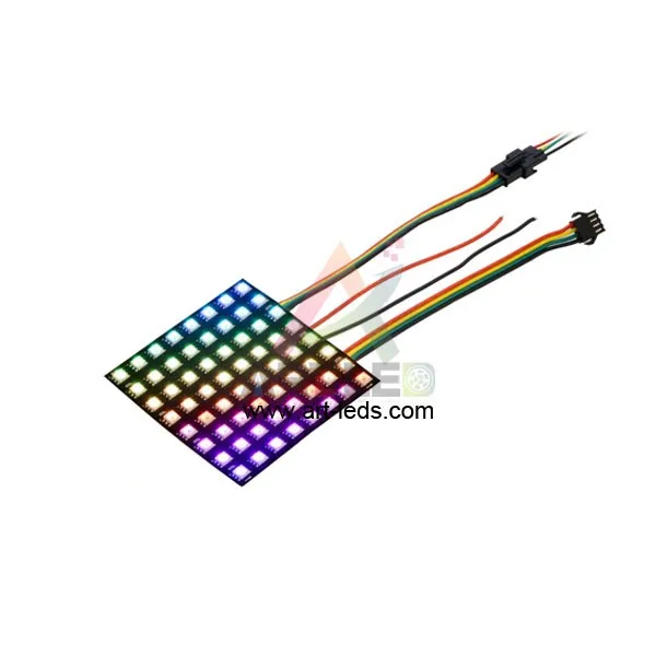
Flexible APA102c LED Matrix 8x8 - 64 RGB LED Pixels 