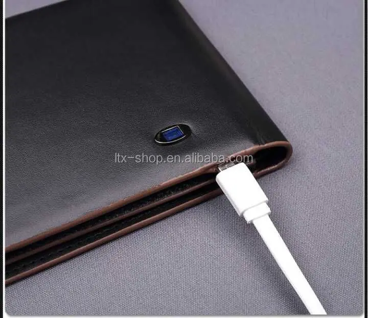 Intelligent Wallet Wireless Mobile APP Control Anti-lost Alarm Smart BT Leather Anti-theft Purse For Man