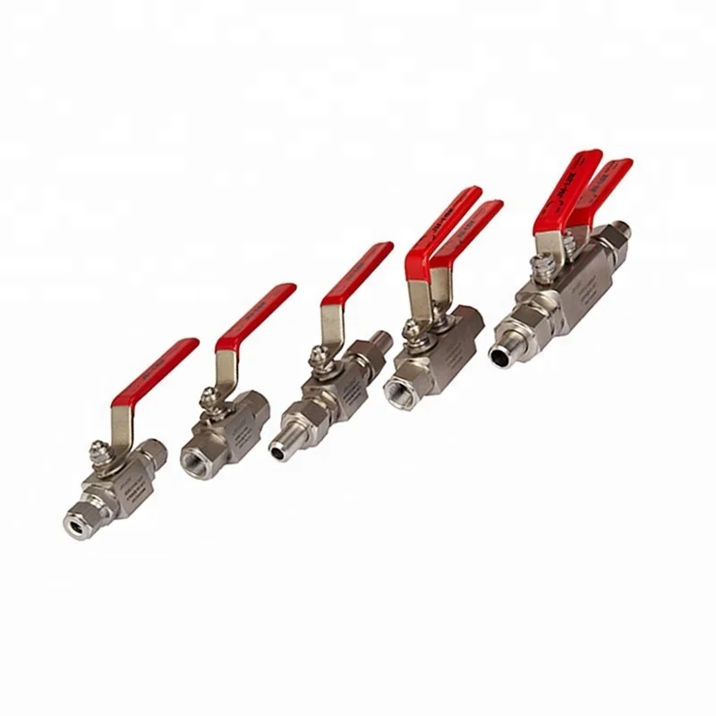 High pressure Ball Valves for gas with Nitrogen testing
