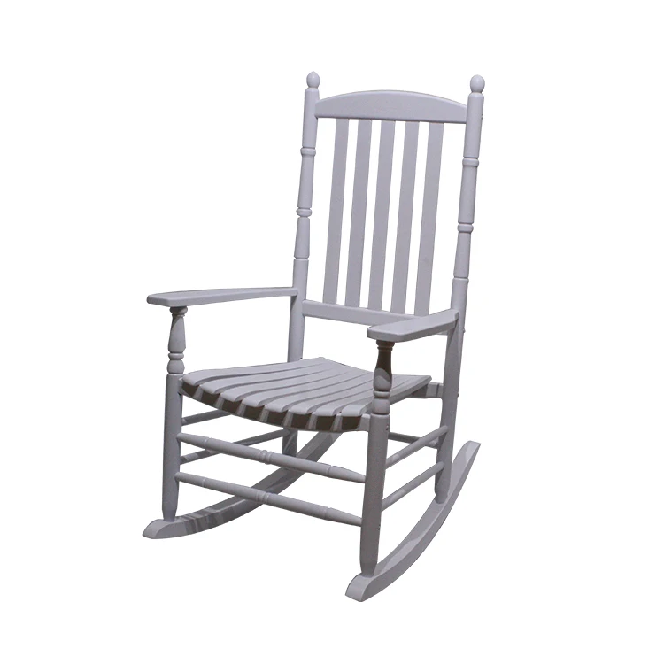 China Factory Yiqi Wood Tall Back Rocking Chair
