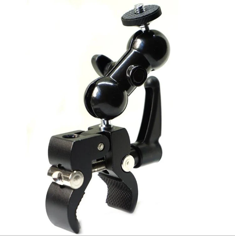 Pole Clamp Mount with Super Clamp and 360 degree Rotating Mini Ball Head for camera phone
