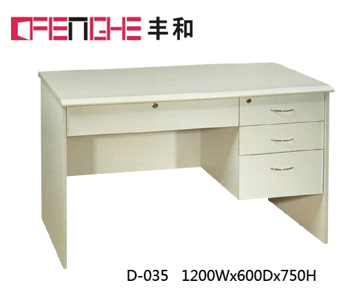 
Standard Size White Wooden Study Table /Desk with Shelf 