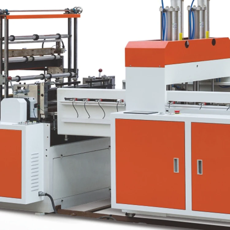 Computer Control 2 Servo Bottom Sealing plastic and Cutting Bag making Machine