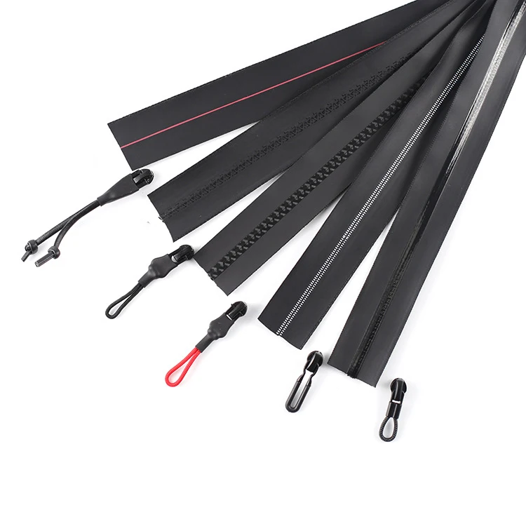 
5#pu printed reflective waterproof zipper 