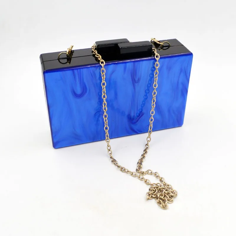 
Elegant and Luxury ladies marble acrylic clutch handbag evening party bags prom purse 