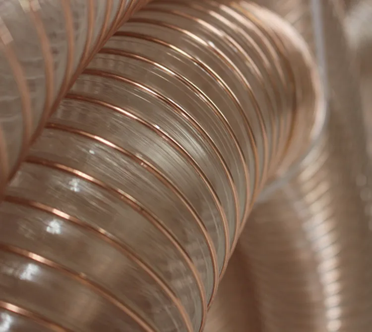 steel wire reinforced PU/TPU air flexible ducting hose