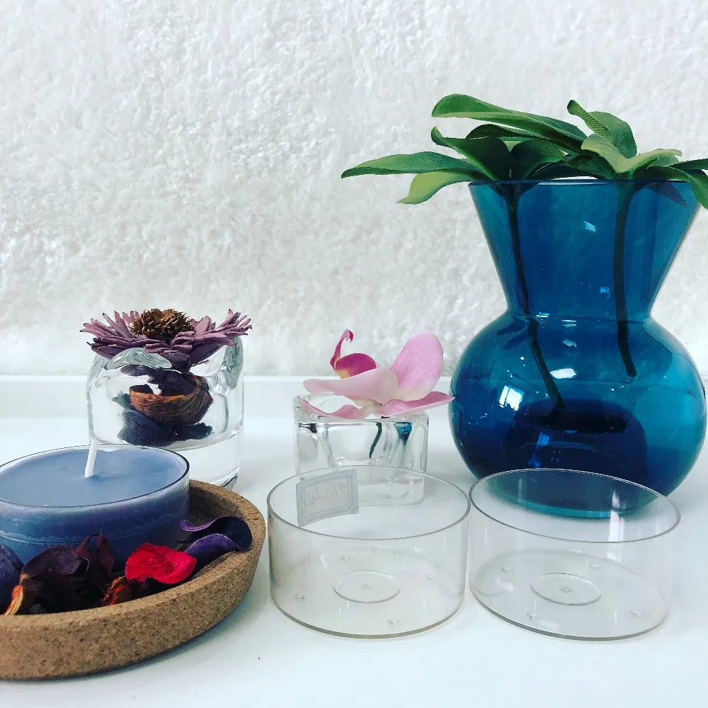 wholesale  clear plastic transparent tealight candle cups