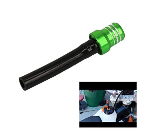 Billet Fuel Tank Cover Cap Vent Valve Breather for Dirt Pit Bike  Motorcycle(green)