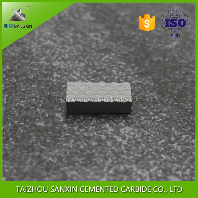 Taizhou fast delivery ISO quality K30,K40 tungsten carbide gripper inserts for chuck jaws / jaw inserts sanxin