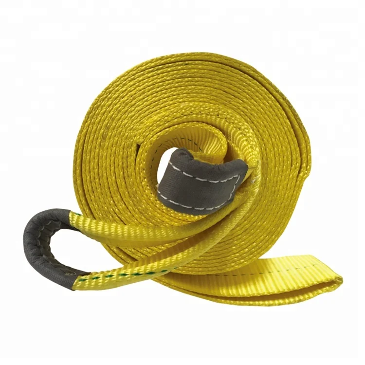 
Flat Polyester Sling Lifting Webbing Yellow Eye Color Safety Origin Type 