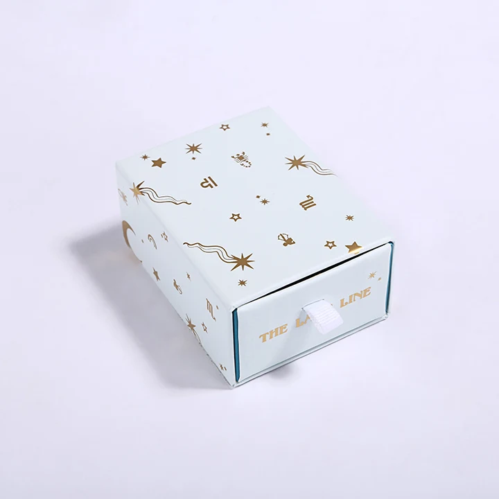 High quality beautiful slide out cardboard drawer style gift match box