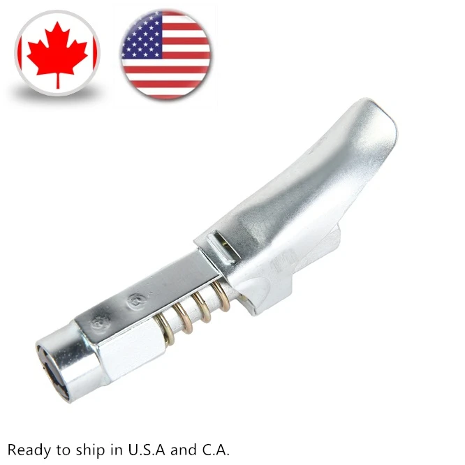 Lock-On and Off One Hand Use Grease Gun Coupler, Ready to Ship in U.S.A. and C.A., LOC01
