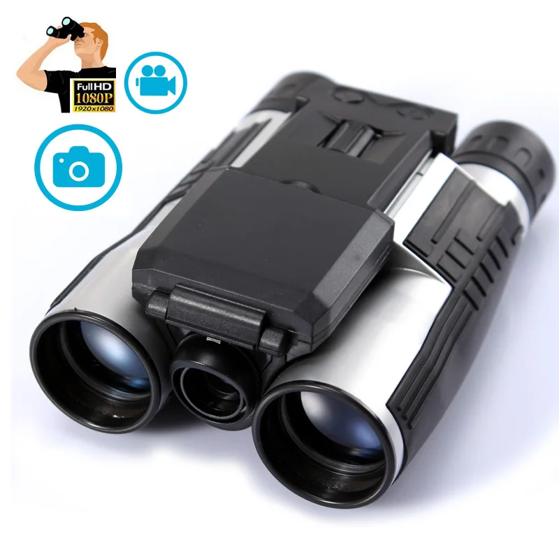 
12x32 Multi Function Digital Telescope Long Distance Digital Binocular HD 1080P Video Camera with 2 inch Screen FS608 
