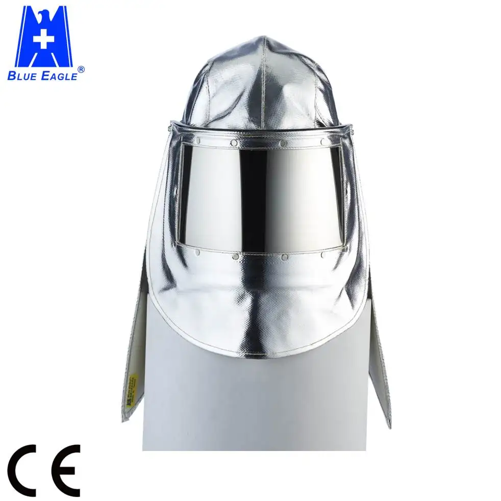 CE EN 11612 откидной козырек термостойкий костюм алюминиевый противопожарный капюшон