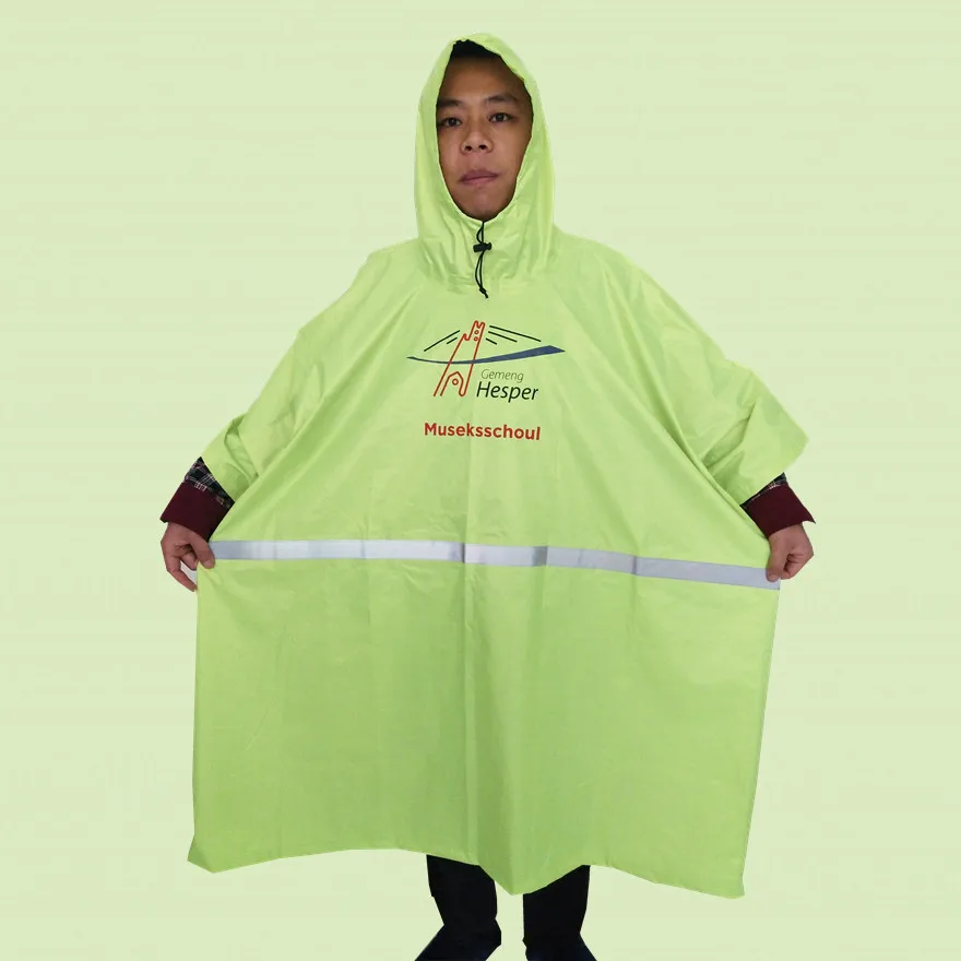Factory direct sale disposable degradable plastic raincoat rain poncho