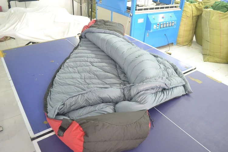 25 Degree Down Camping Sleeping Bag Hiking Adult Thermal Grey Duck Mummy Packable Gear