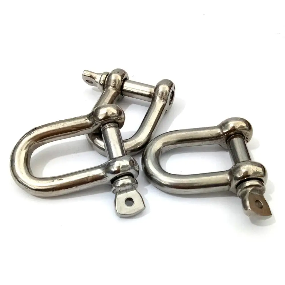 M4 - M24 Stainless steel D type Shackles