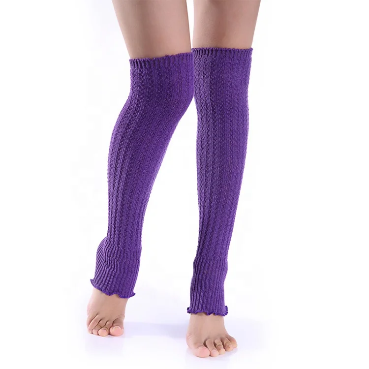 
Flouncing Over Knee High Long Yoga Sleeves Leg Warmer For Woman And Girl 