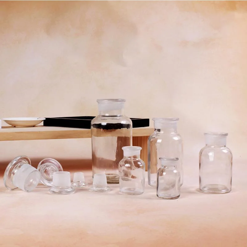 
Transparent wholesale glass apothecary bottle for storage 