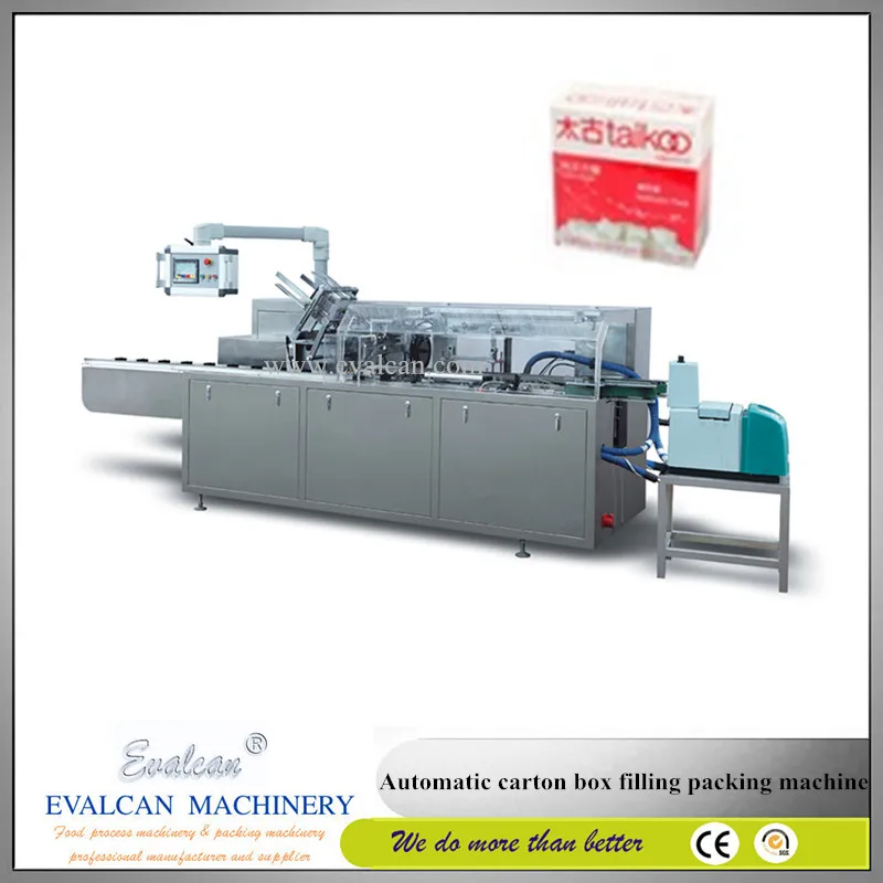 Автоматическая, хлопок сладкий коробка упаковочная машина