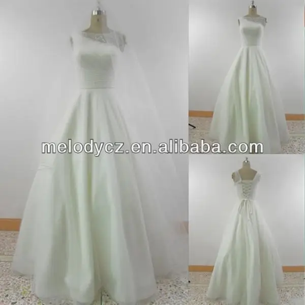 элегантный белый сетки чаочёоу свадебное платье