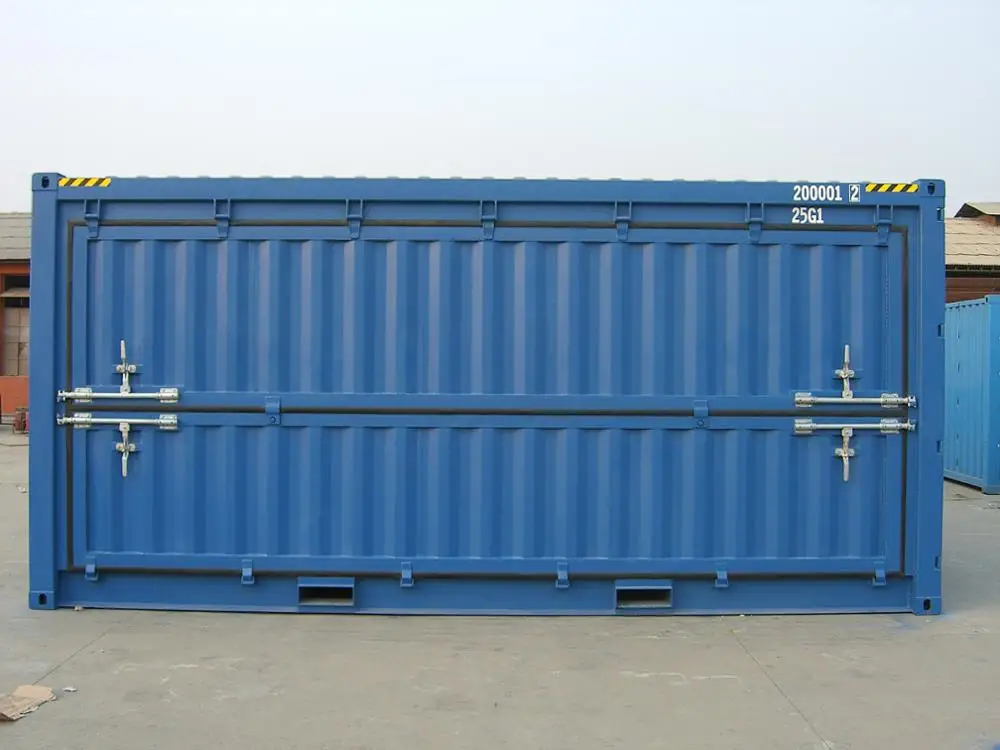 Double Swing Door Opening 20 foot High Cube Open Side Shipping Container